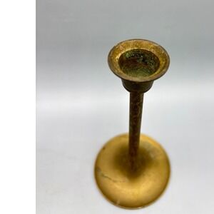 Vintage Interpur Brass Candlestick Holder 5 Inch Taper Stand Made in Taiwan